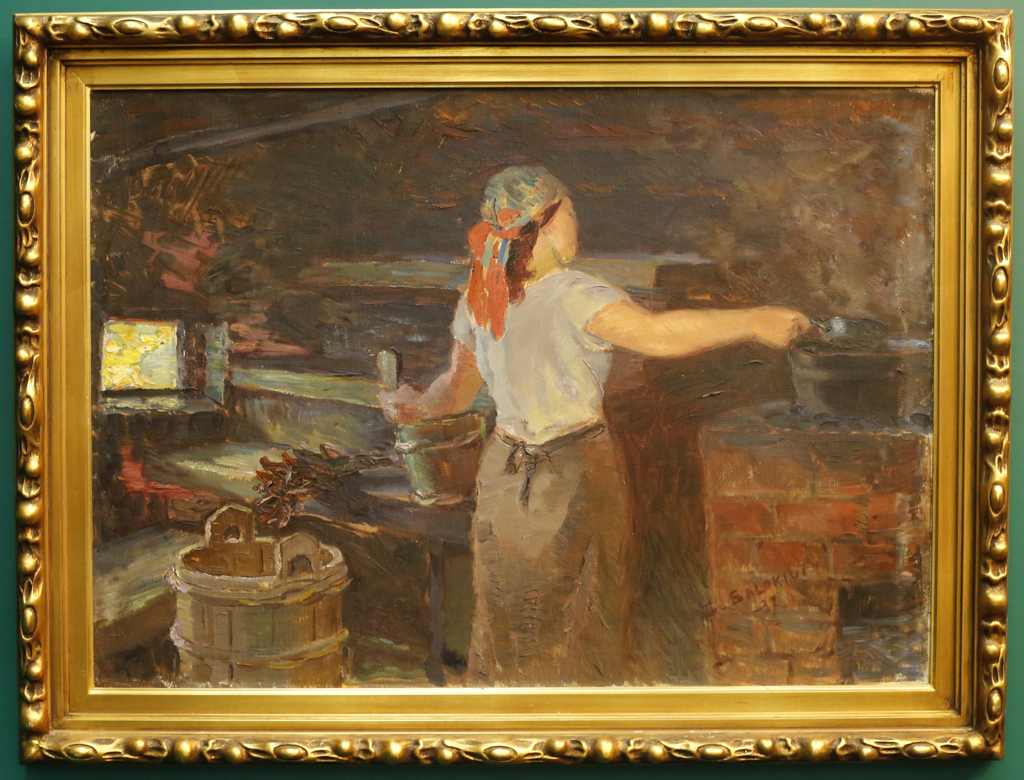 Santeri Salokivi - Saunassa, v. 1935