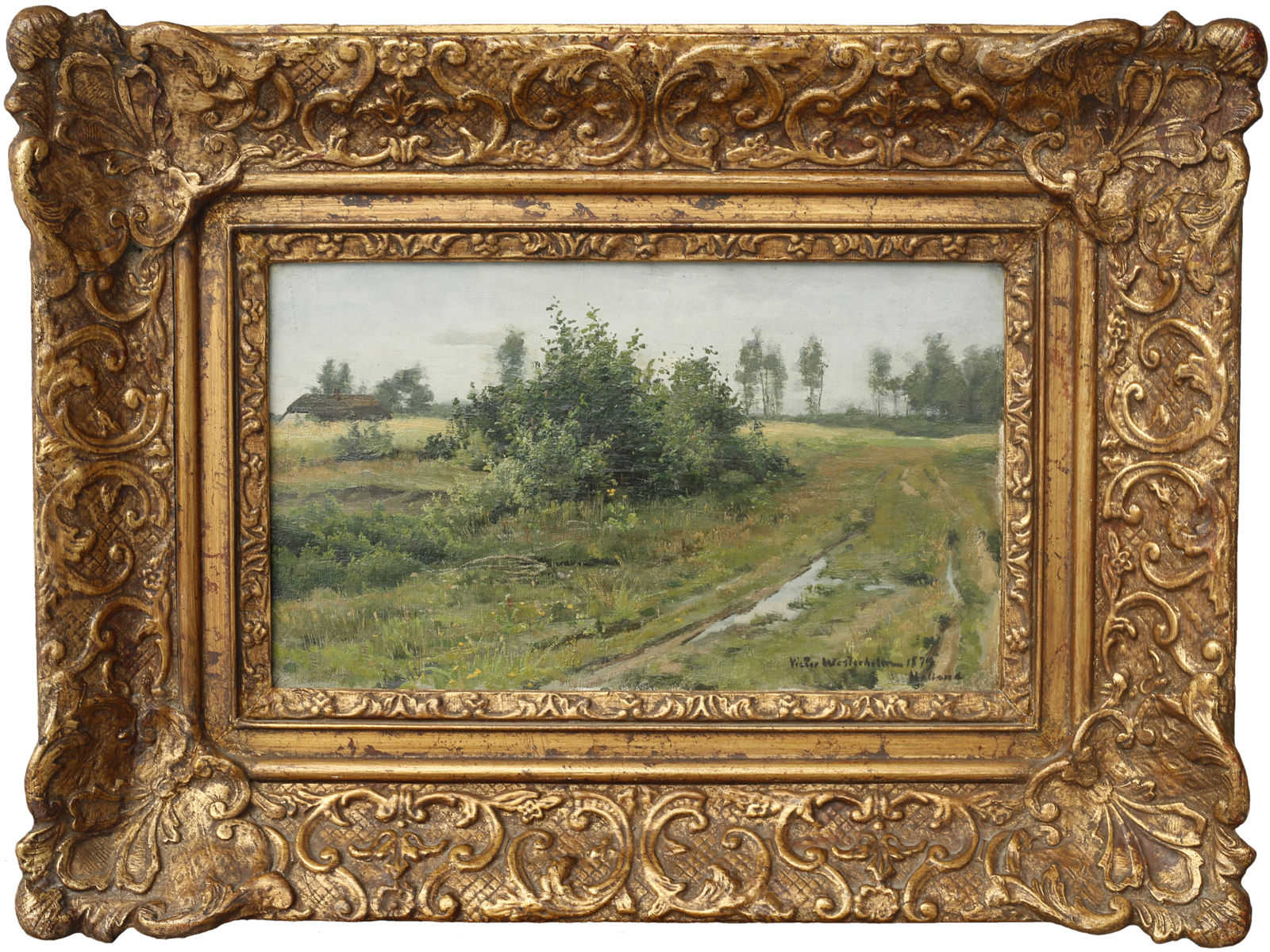 Viktor Westerholm - Tie, v. 1879, 24x40, &ouml;ljy kankaalle